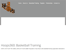 Tablet Screenshot of hoops360nj.com